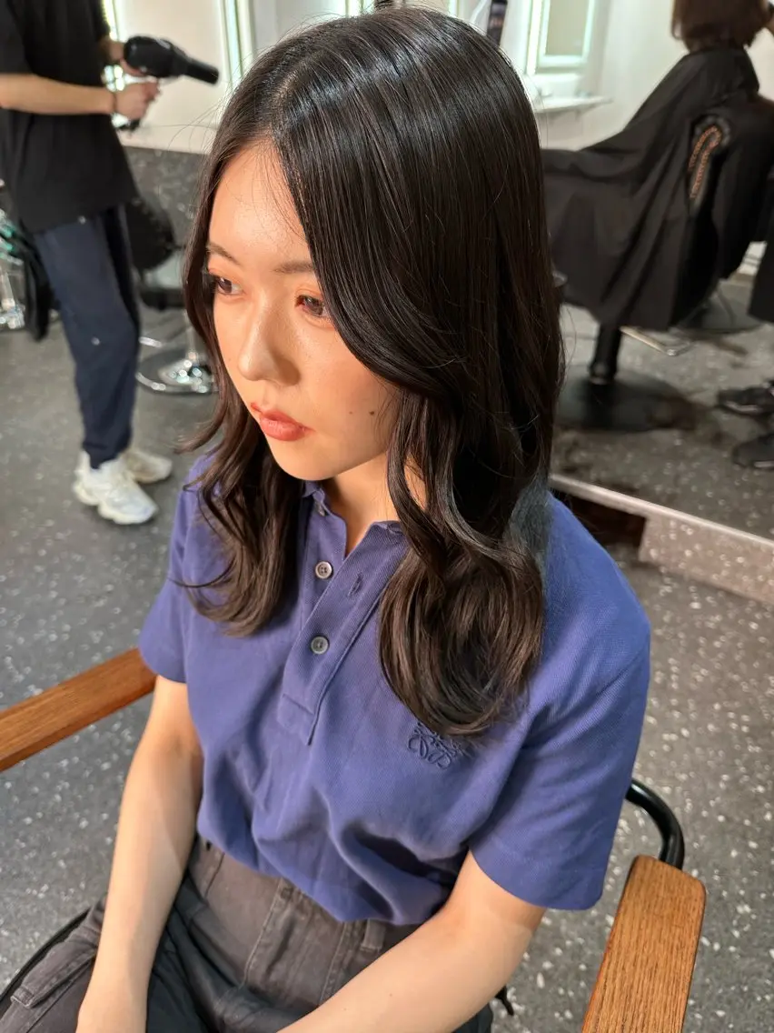 ロング カラー カット ヘアカラー トリートメント 髪質改善⭐️縮毛矯正 中野⭐️Rinaのヘアスタイル