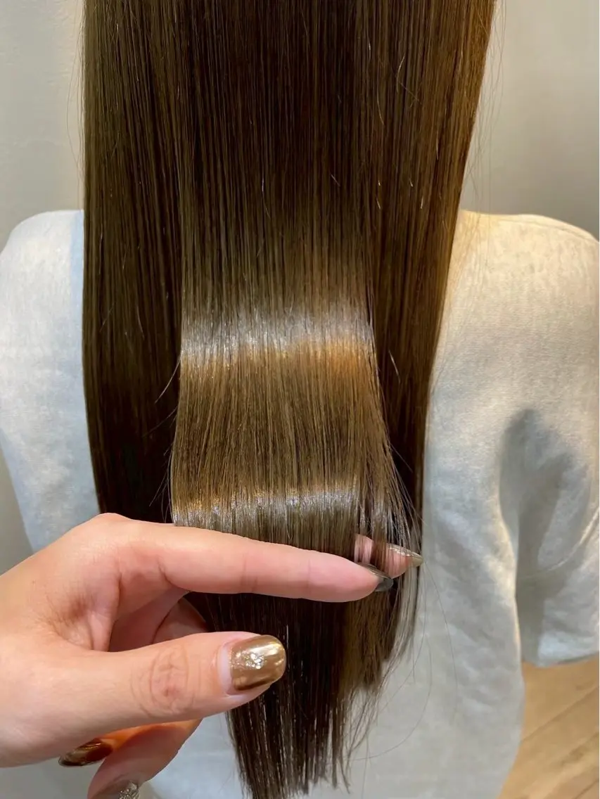 ロング カラー 透明感カラー 髪質改善 サワタ ミサのヘアスタイル