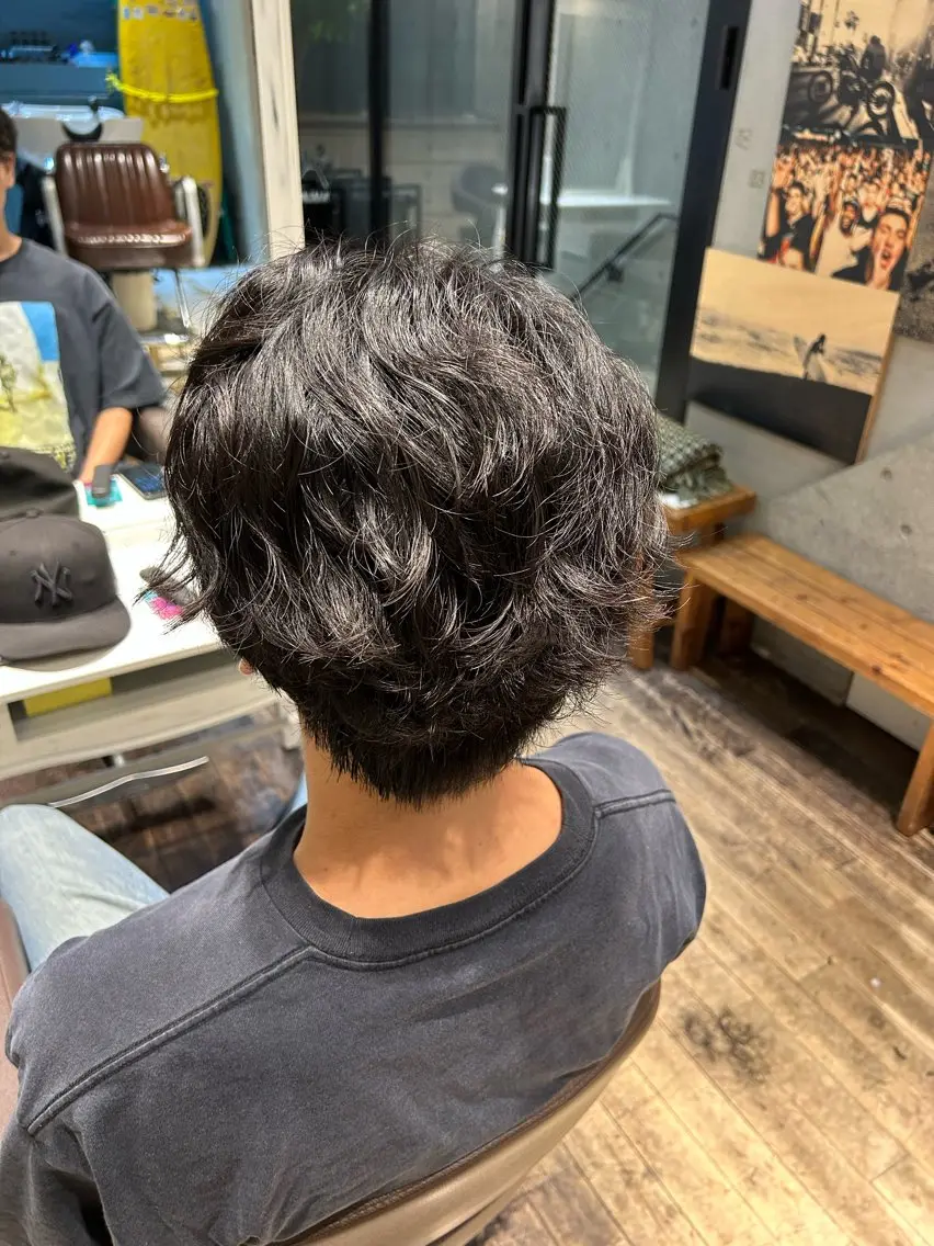 パーマ メンズ カット パーマ 渋谷/艶髪縮毛矯正 /惺虎のヘアスタイル