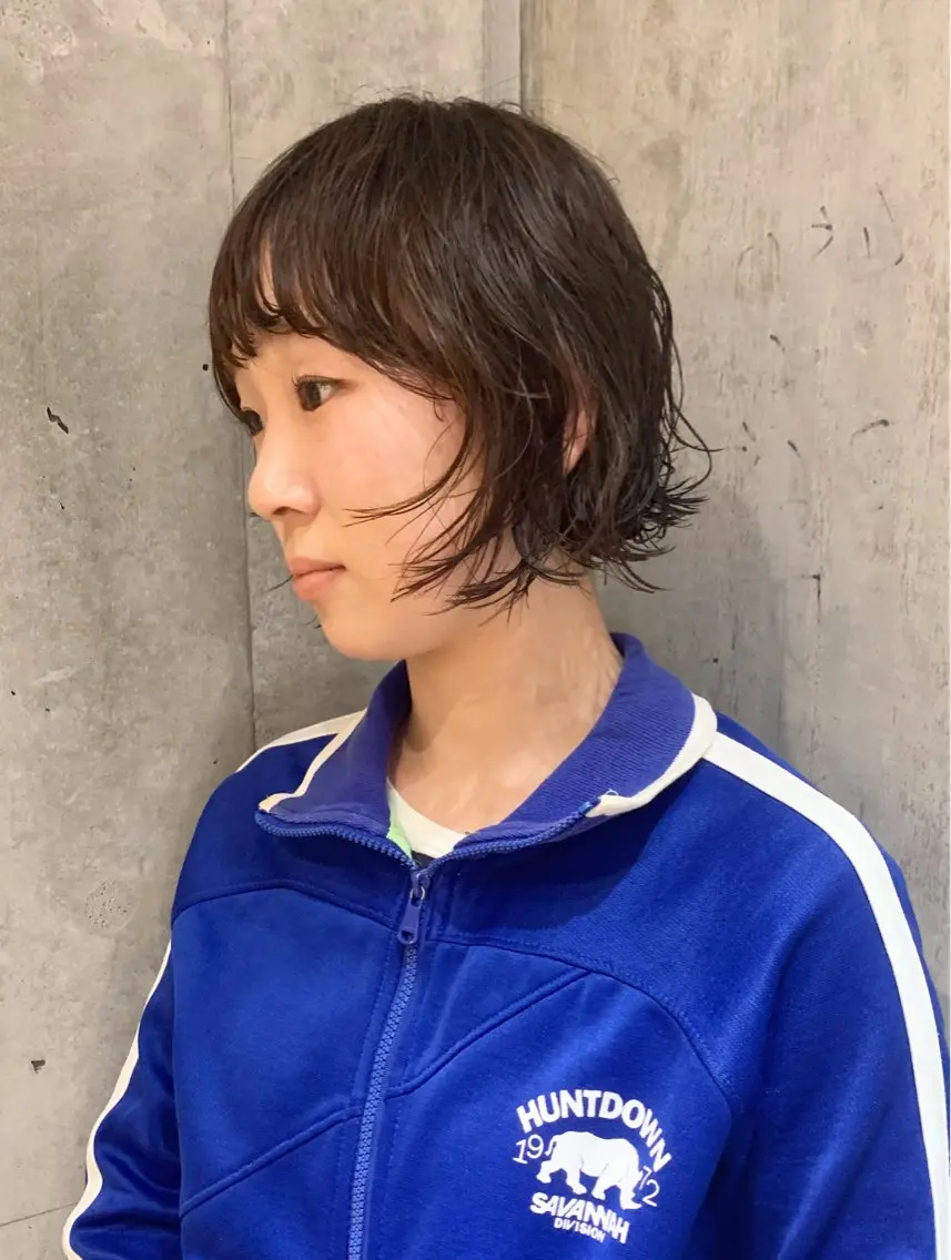 セミロング カラー パーマ パーマ　地毛風カラー /横山大樹のヘアスタイル