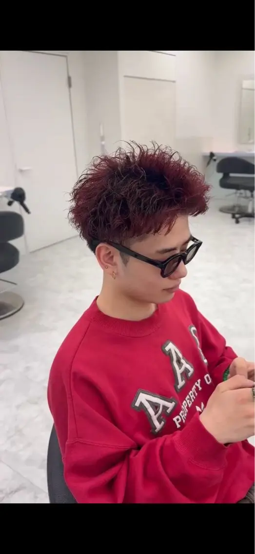 カラー パーマ メンズ 🔥メンズ専門🔥 あきらのヘアスタイル