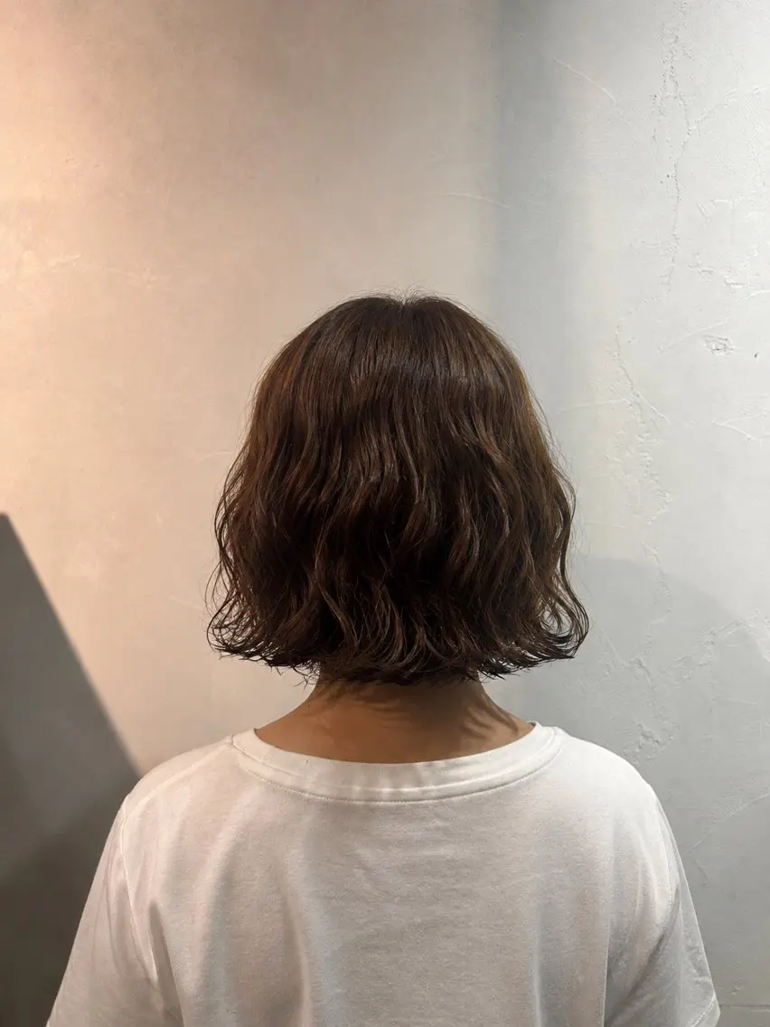 ショート パーマ カット パーマ 渋谷/ボブ特化 /ふうかのヘアスタイル