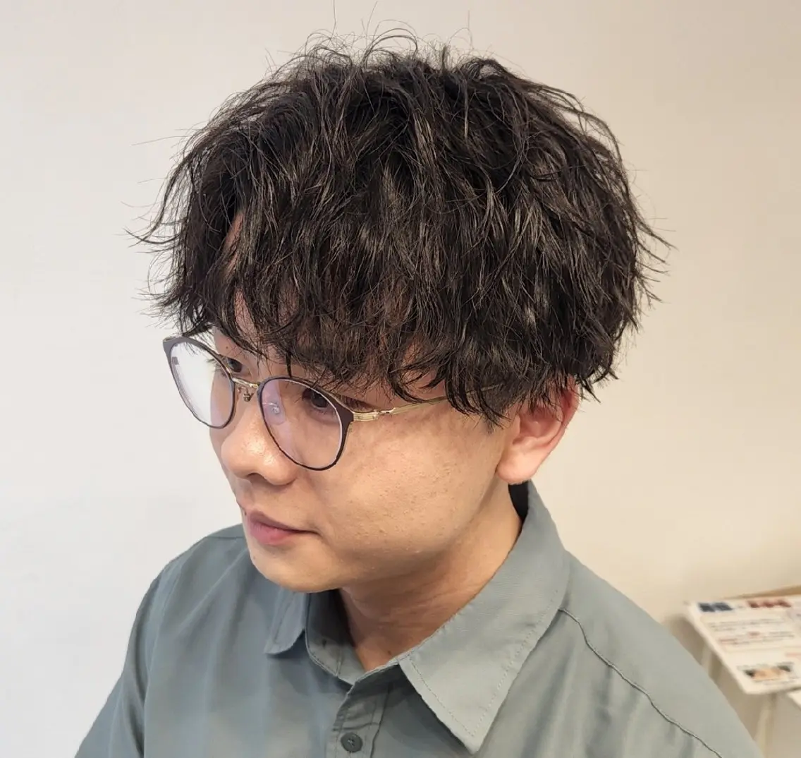 ショート パーマ メンズ 【イケメン風パーマ】 SHOFYのヘアスタイル