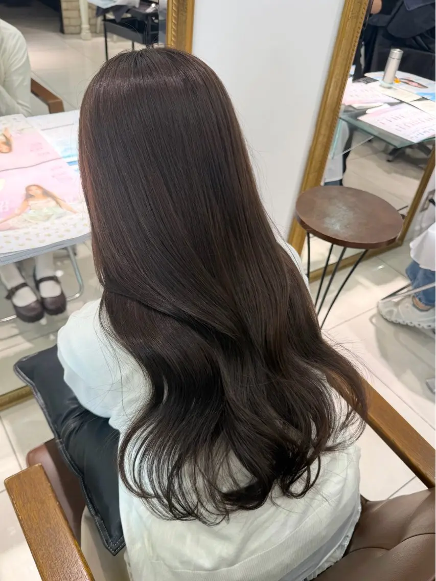 ロング カラー ヘアカラー トリートメント 髪質改善艶カラー🩶 Nanako ⟡.·のヘアスタイル