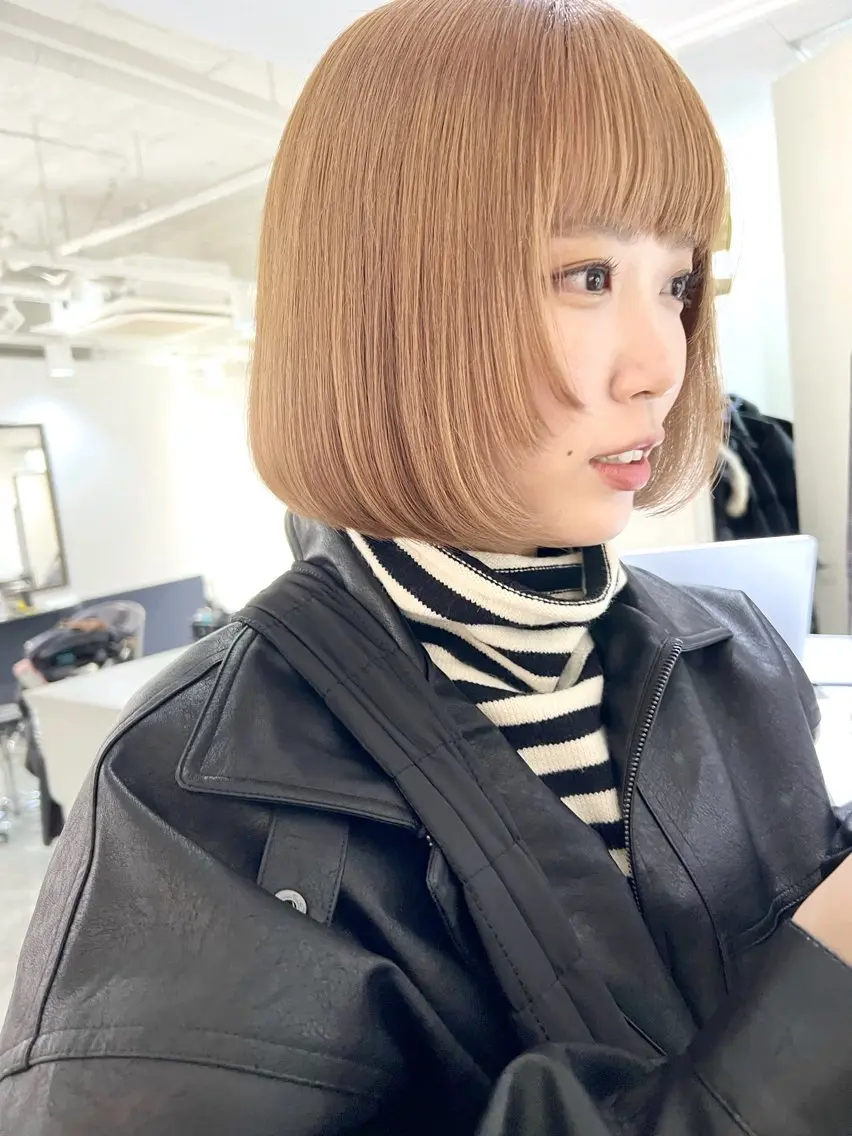 ショート カラー ブリーチ ケアブリーチ ケアカラー 透明感カラー ダブルカラー ヘアカラー トリートメント ili 大阪のヘアスタイル