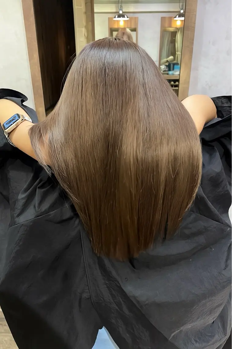 セミロング カット トリートメント 髪質改善カラー🫧 横浜/liberteのヘアスタイル