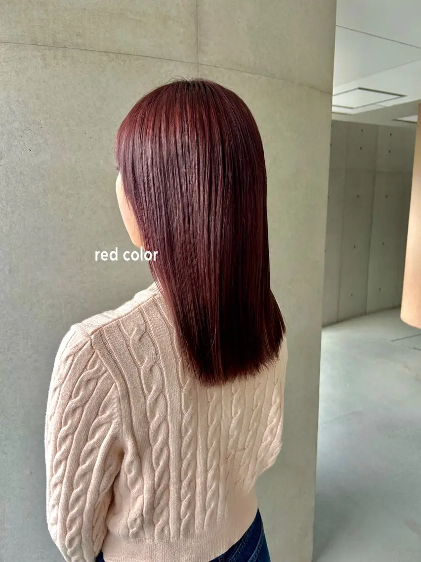ミディアム カラー カット ヘアカラー レナ🧸🤎 アメリシュシュのヘアスタイル