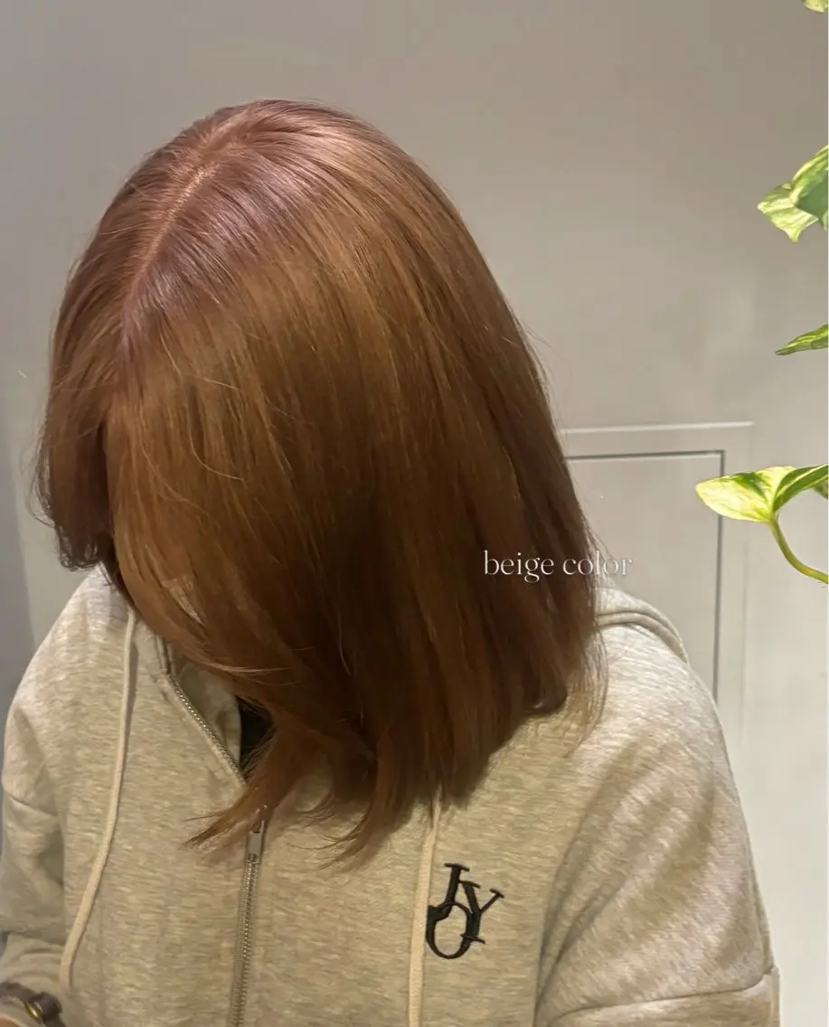 セミロング カラー ヘアカラー 透明感カラー/ くるくるパーマミウのヘアスタイル