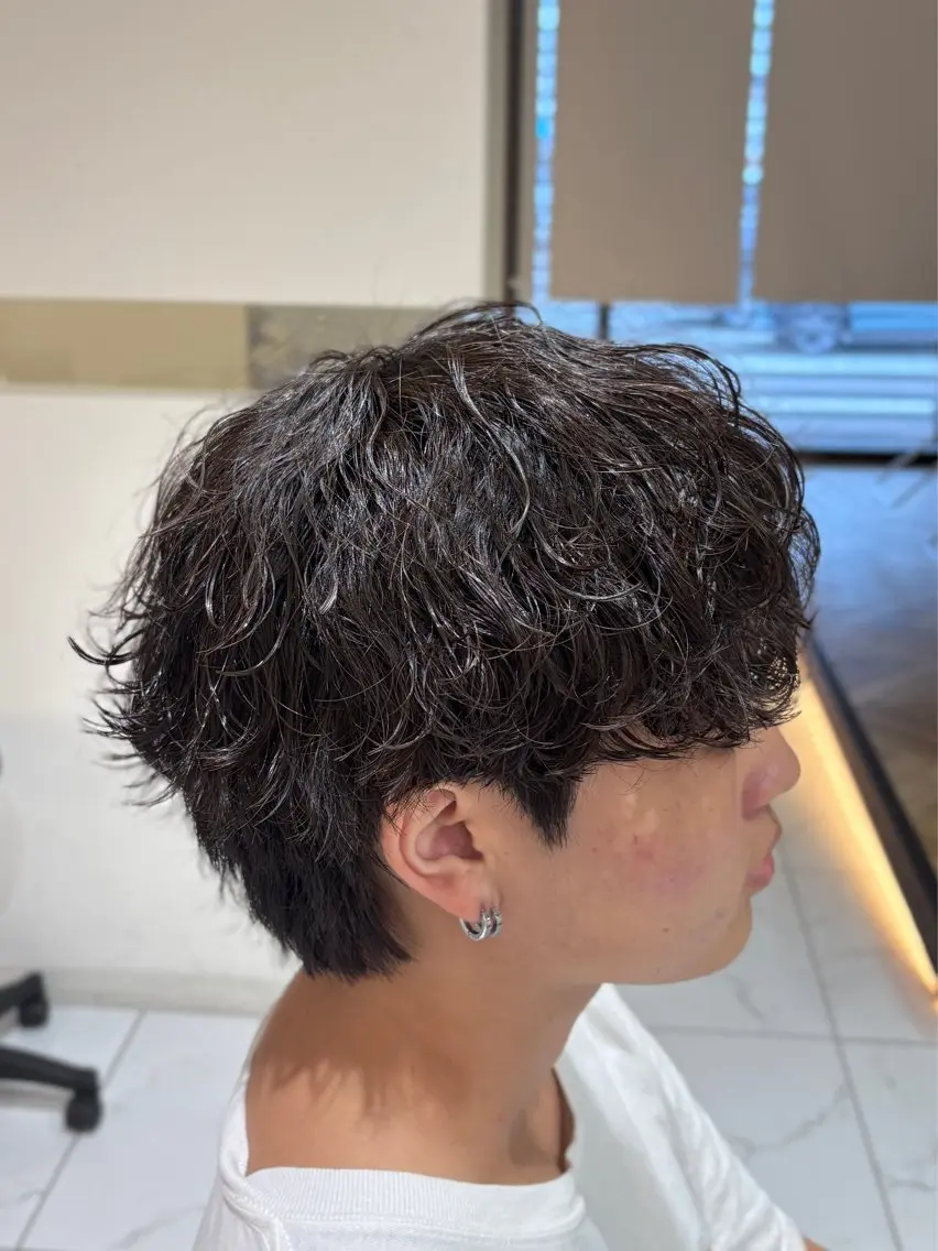 パーマ メンズ カット パーマ GRANDEUR ryuのヘアスタイル