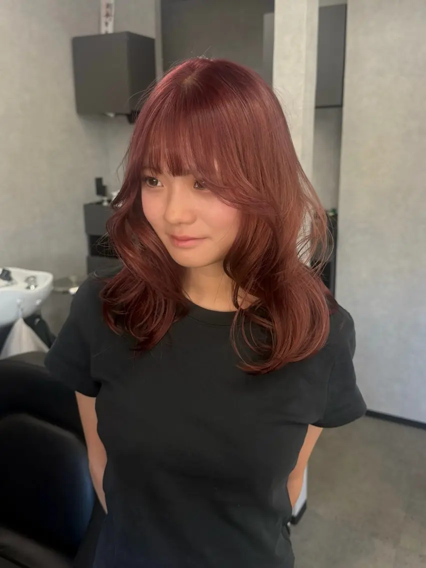ロング カラー ブリーチ ブラウンカラー ボブ ヘアカラー アヤカ （AYAKA）のヘアスタイル