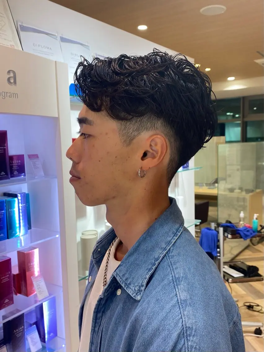 パーマ メンズ カット パーマ Yamada Ami🪐のヘアスタイル