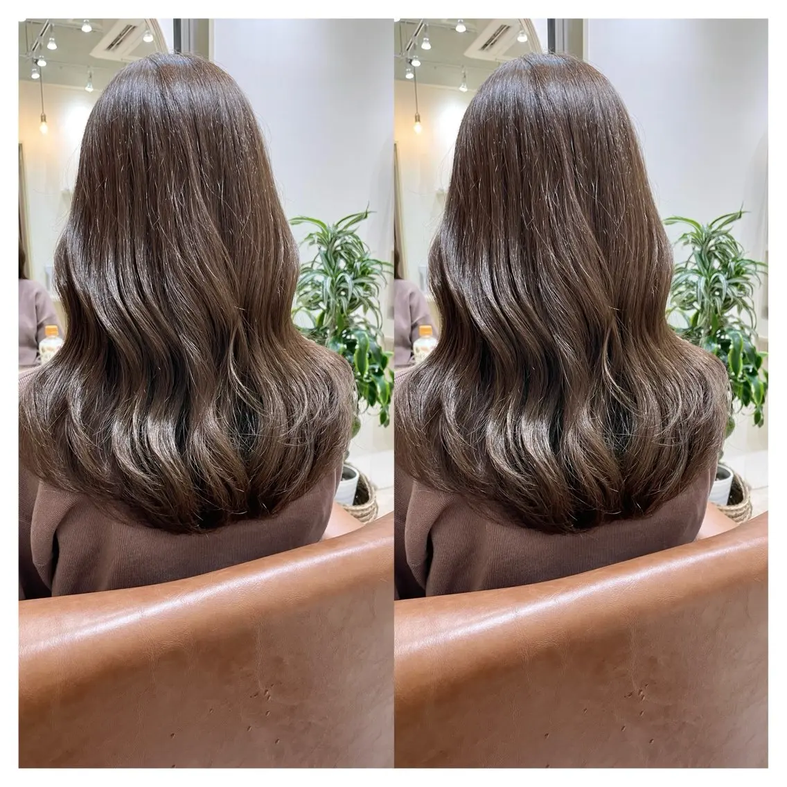 セミロング カラー カット ヘアカラー トリートメント 村山 茉衣のヘアスタイル
