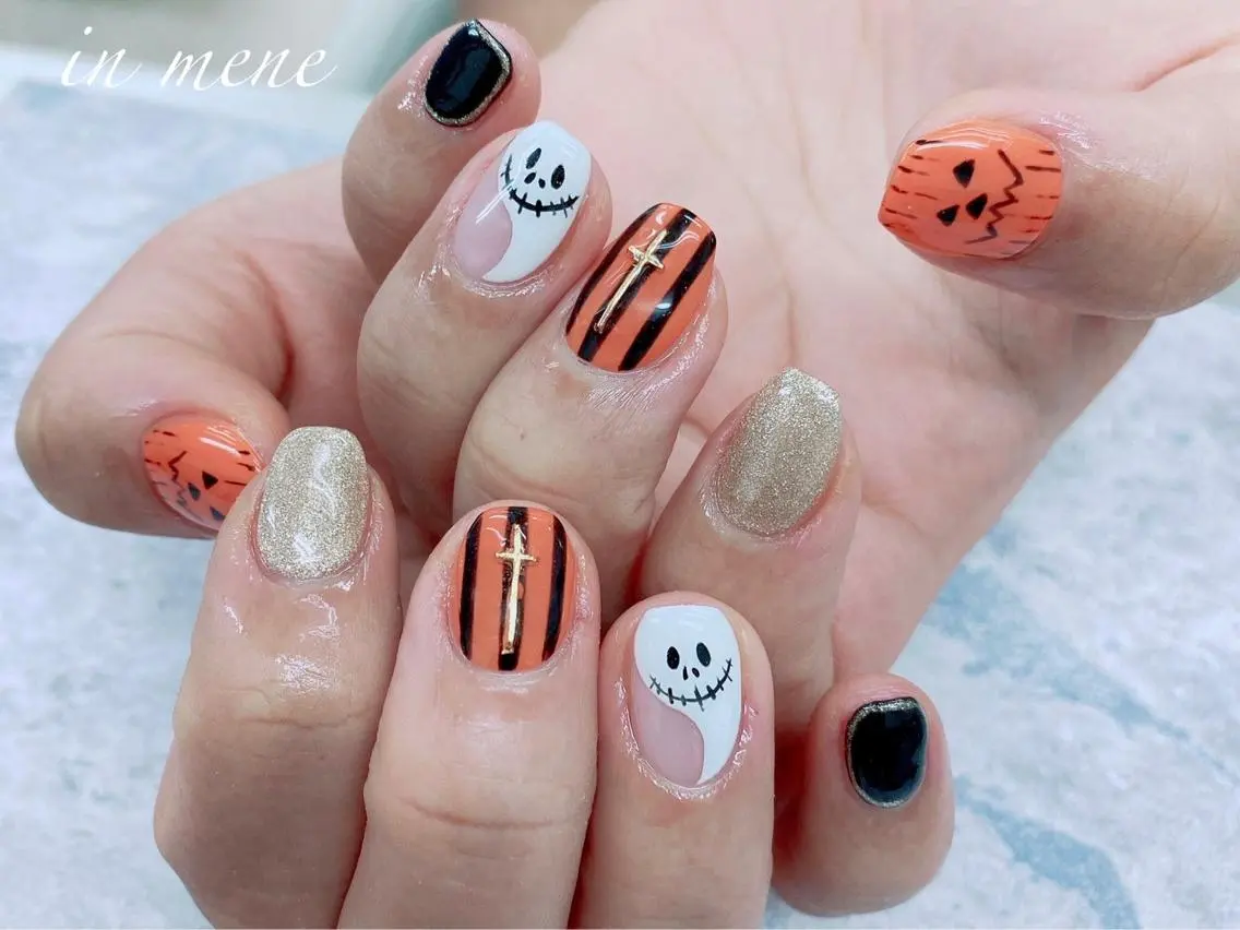 ネイル ハロウィン IN MENEのネイルデザイン