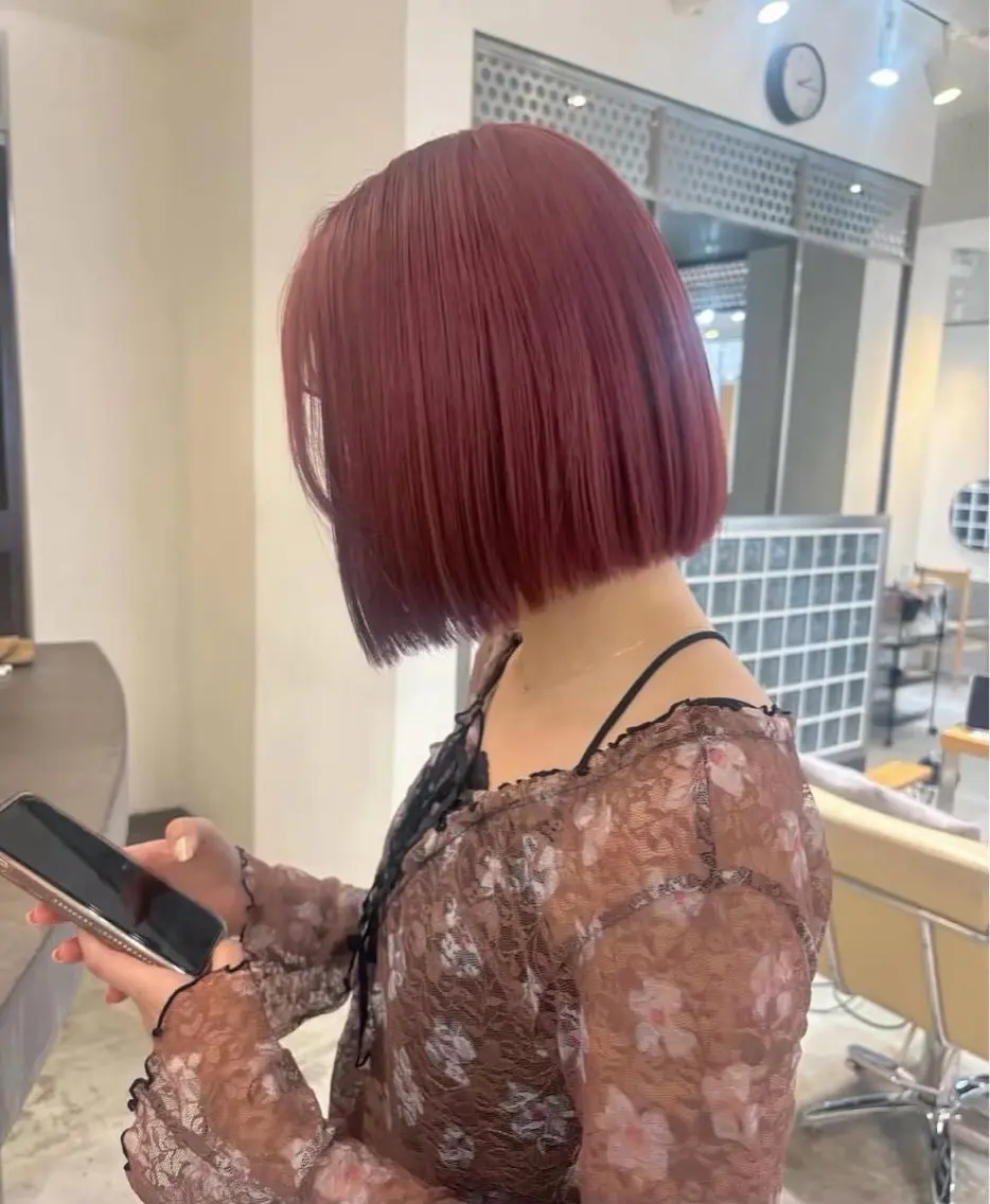 カラー ヘアカラー 辻岡 悠稀のヘアスタイル