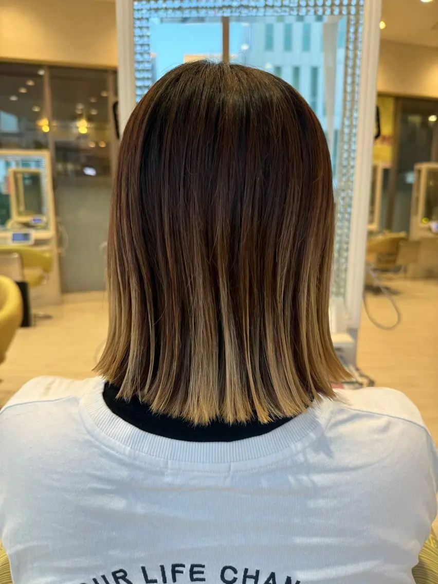 ミディアム カット トリートメント 松尾 怜奈のヘアスタイル