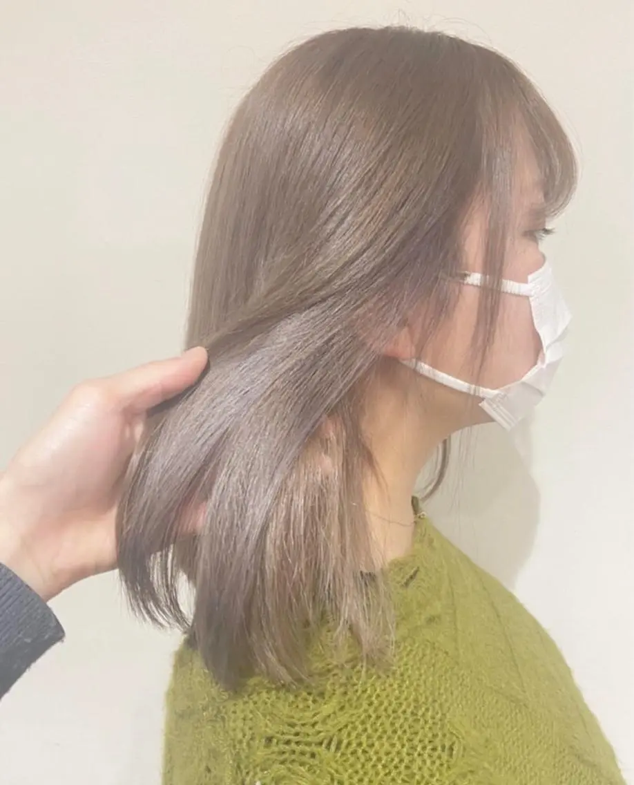 ✨ご新規様限定✨カラー+トリートメント(髪質30%強化)☀️イルミナカラーの場合+1100円✨の写真