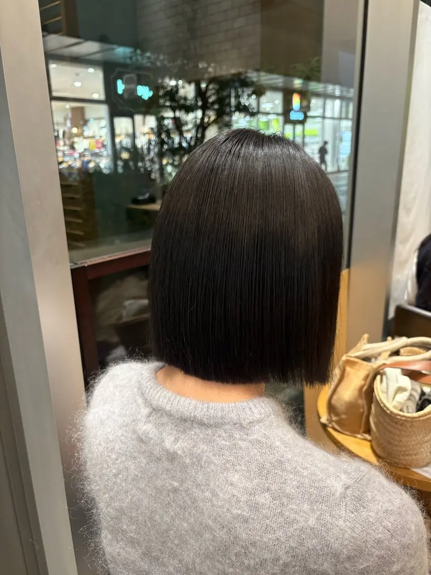 ショート 縮毛矯正 ノンダメージカラー/ ボブ/RINのヘアスタイル