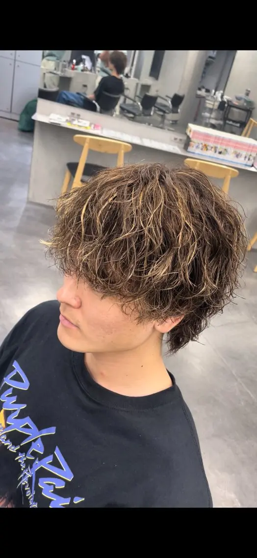 カラー パーマ メンズ カット ヘアカラー パーマ fifth 丸山太誠のヘアスタイル