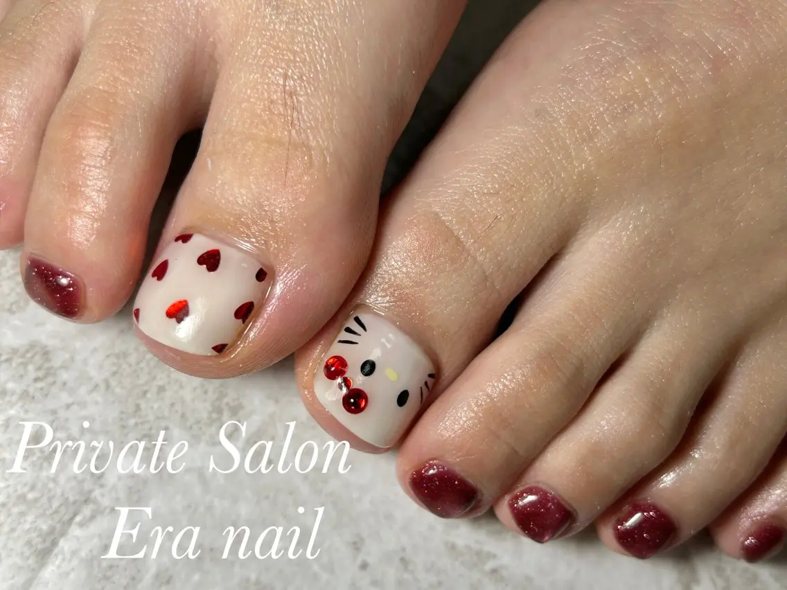ネイル フットネイル フットネイル Era nailのネイルデザイン