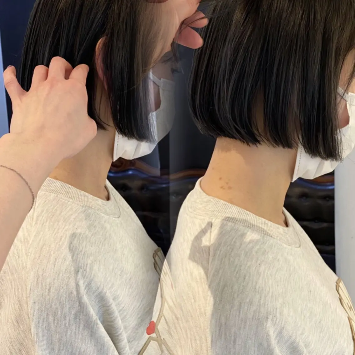 ショート カラー 透明感カラー カット ヘアカラー トリートメント mai / linoah˚✧のヘアスタイル