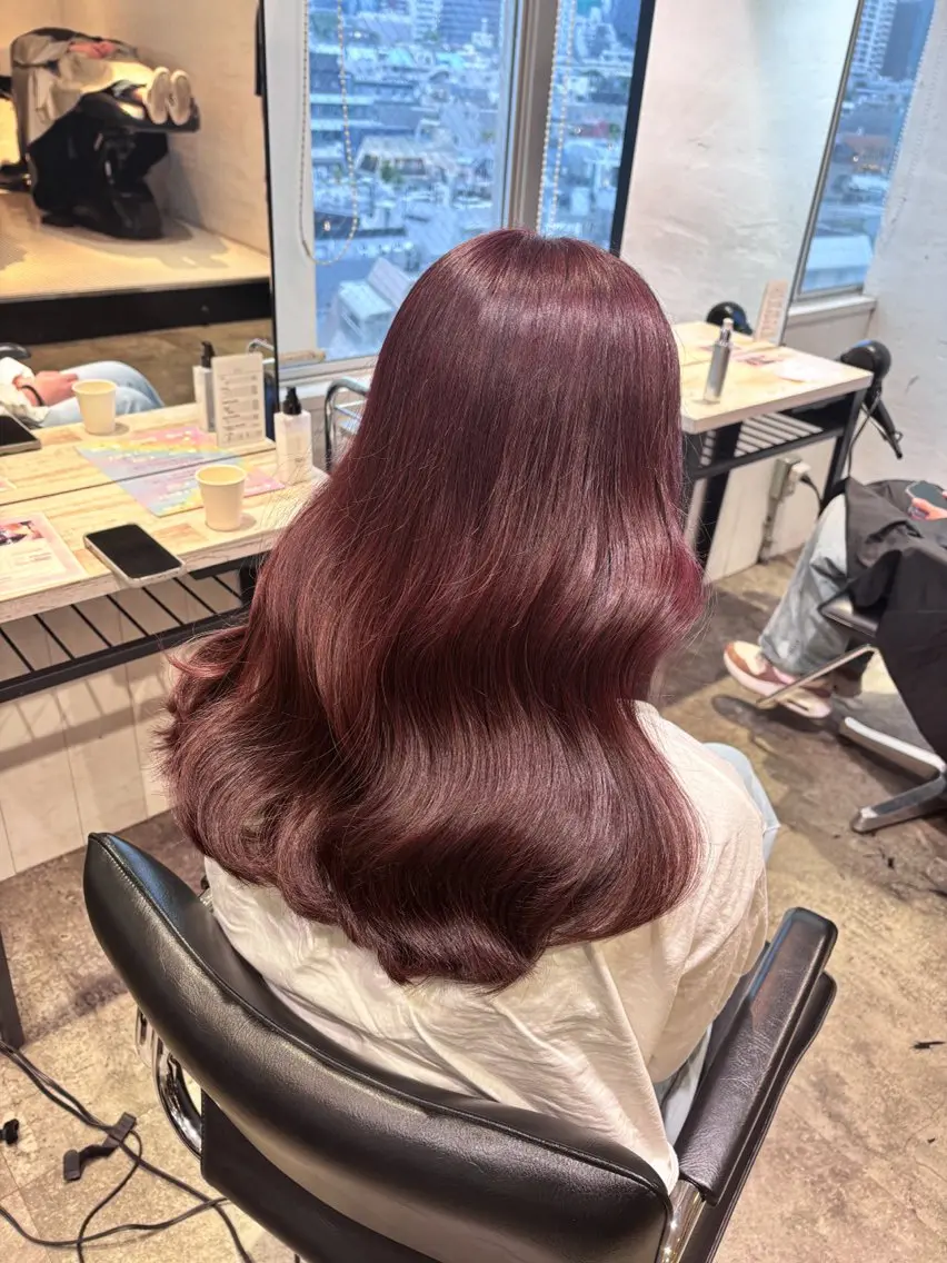 ロング カラー ヘアアレンジ 🎀モテ暖色× エクステ🎀あかりのヘアスタイル