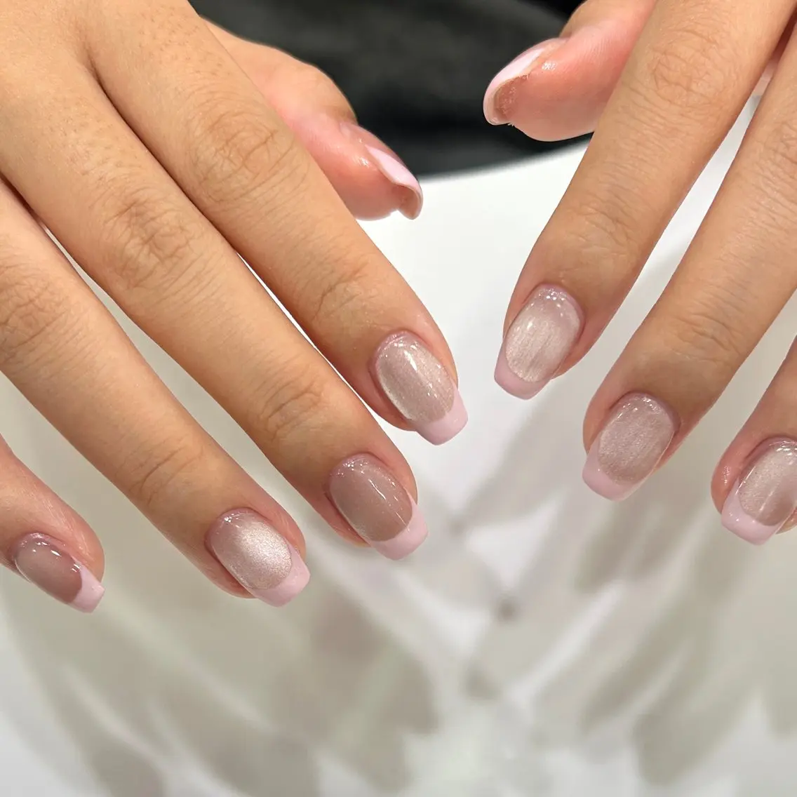 ネイル フレンチネイル マグネットネイル MIRUS町田店 ♡ maiのネイルデザイン