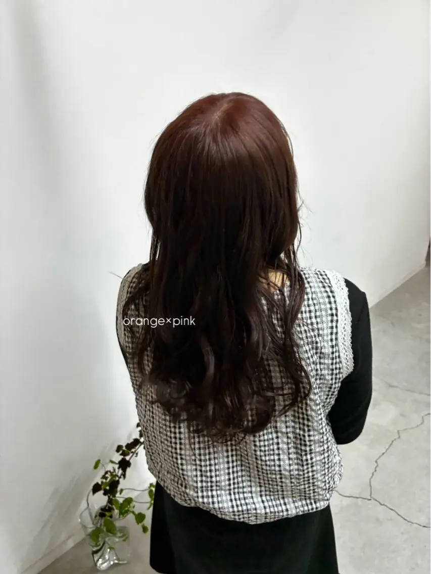 セミロング カラー ブリーチ ダブルカラー ブリーチなしカラー ヘアカラー kii/福岡/ 天神薬院/neneのヘアスタイル