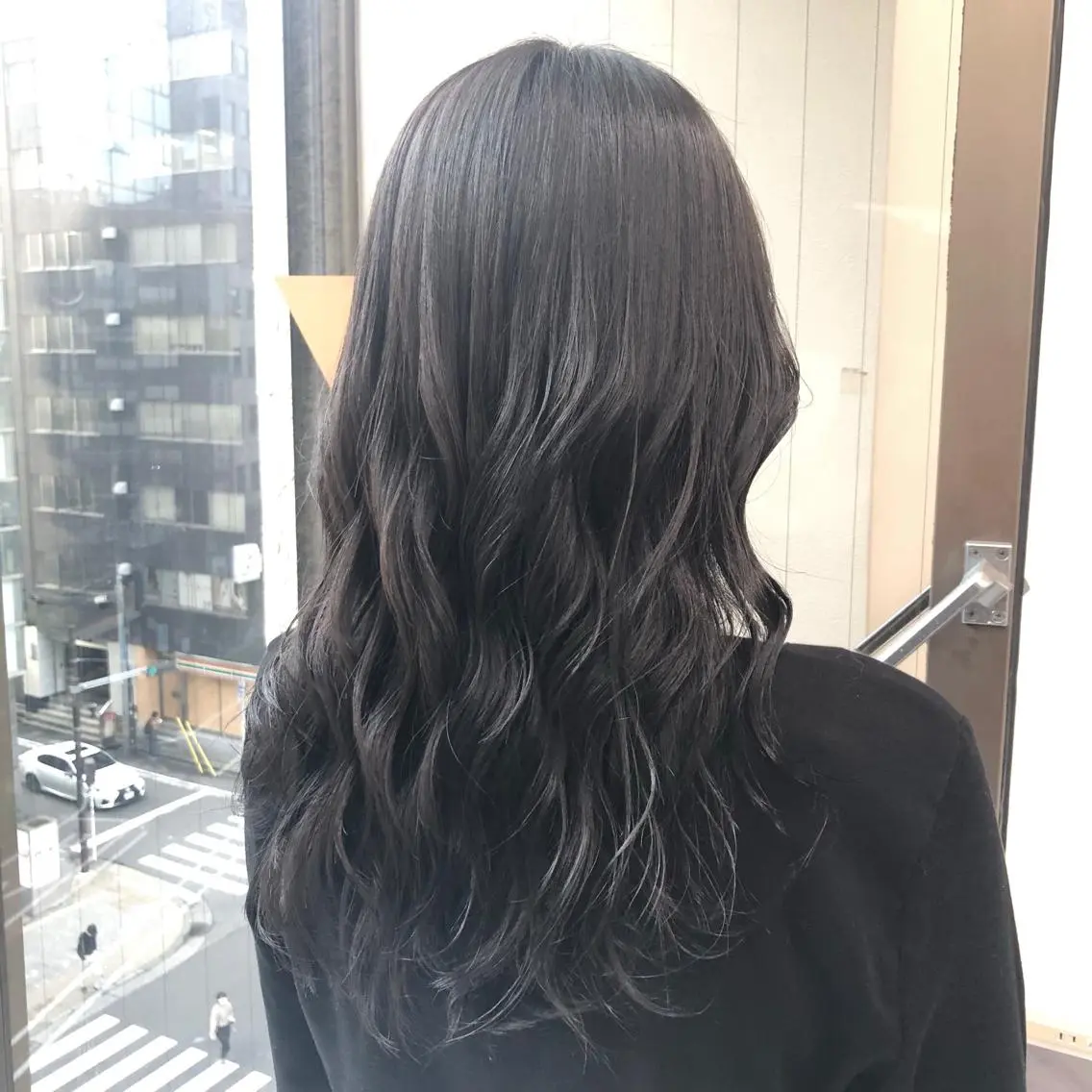 ミディアム カラー パーマ ヘアアレンジ メンズ キッズ ネイル マツエク・マツパ 上品＆韓国風 🥀海心🥀のヘアスタイル