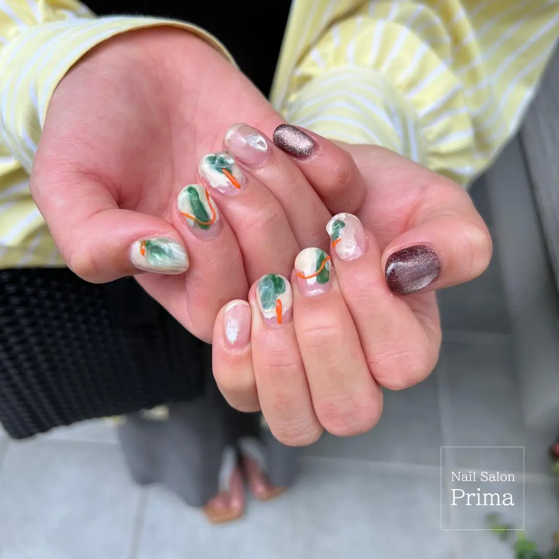 ショート ネイル SalonPrima 西院Nail&Eyeのネイルデザイン