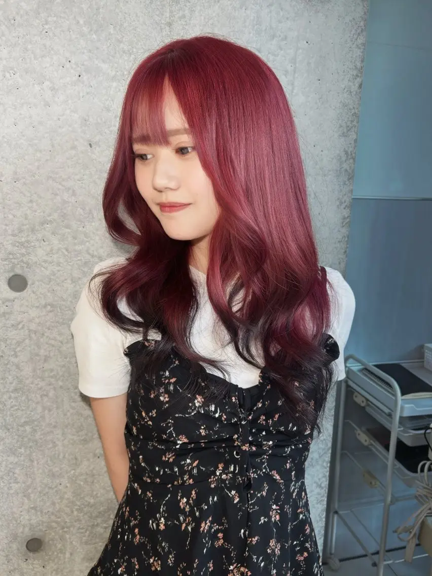 カラー カット ヘアカラー ️💜akari💜 ハイトーン/レイヤーのヘアスタイル