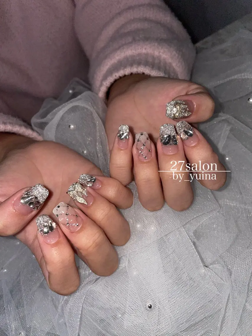ネイル フラッシュネイル ハンドネイル 27salon yuinaのネイルデザイン