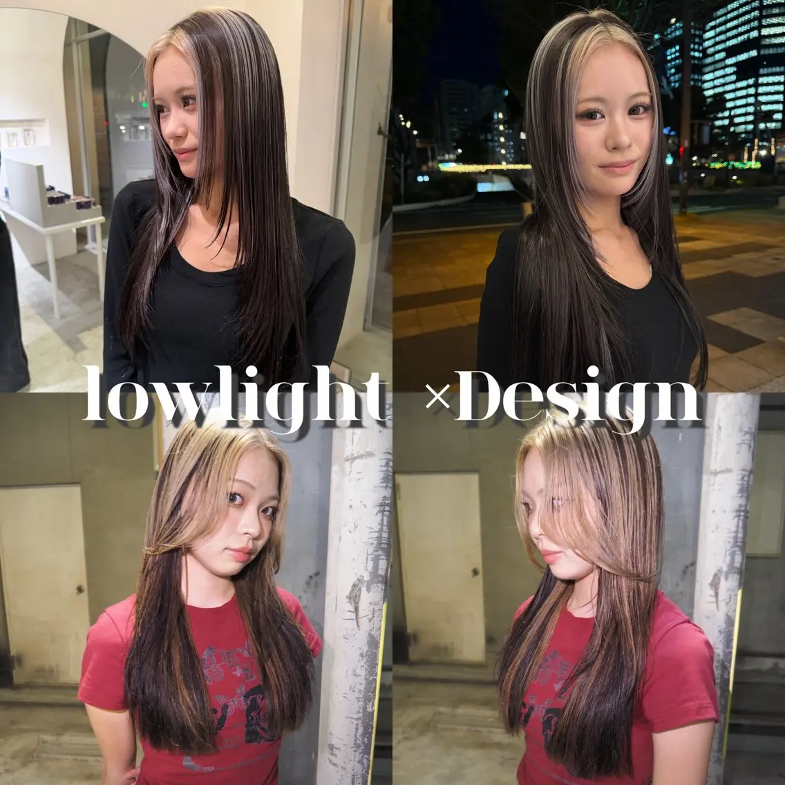 ロング カラー ミストバング ブリーチ 透明感カラー デザインカラー ダブルカラー ヘアカラー yuki/ブリーチ/ JILLSTUDIOのヘアスタイル