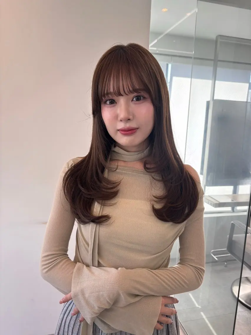 ロング 透明感/韓国ヘア/ miyu 🎀のヘアスタイル