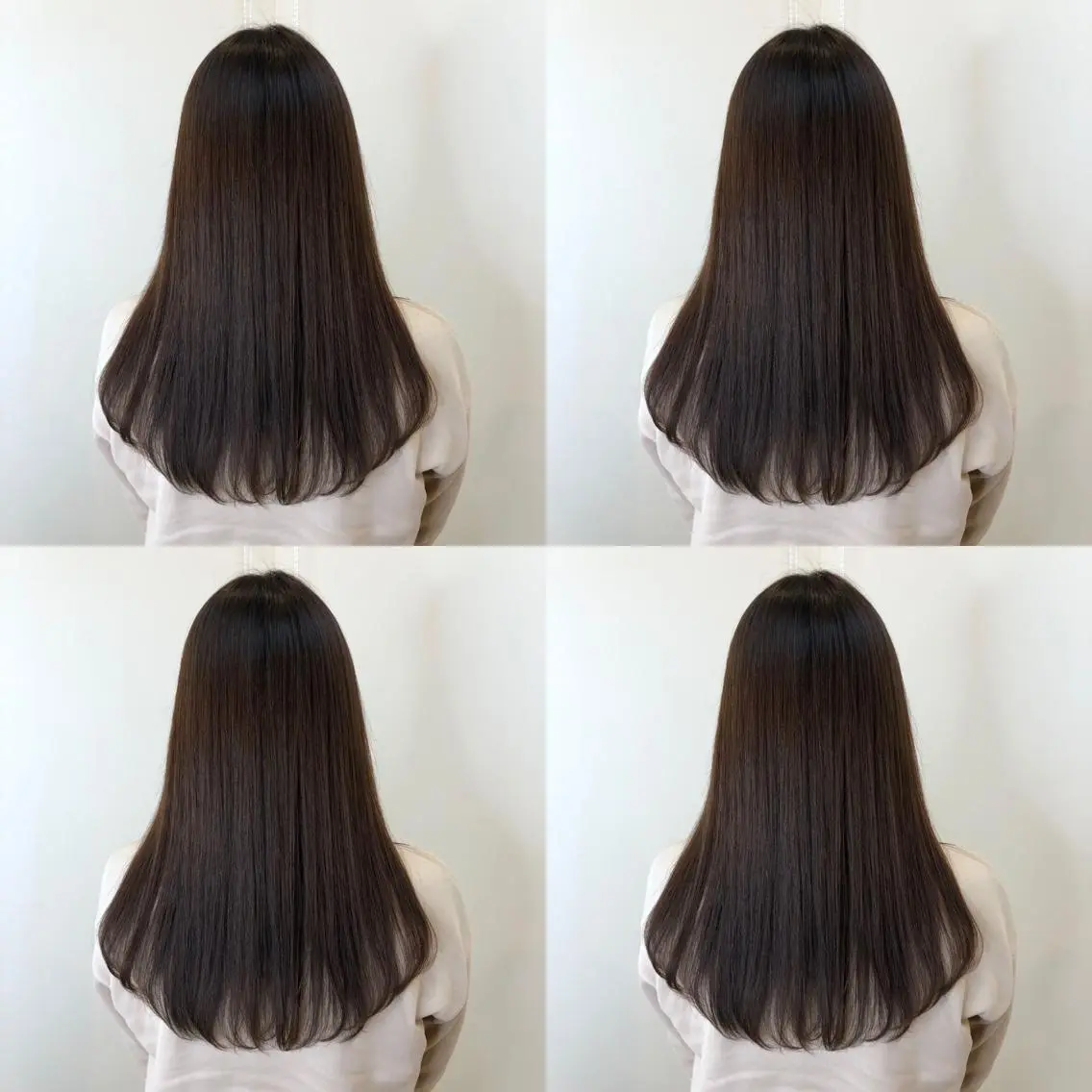 セミロング カット 縮毛矯正 トリートメント 齋藤 らいのヘアスタイル