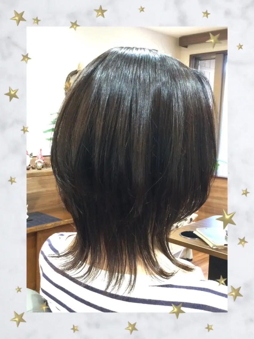 ショート カット 縮毛矯正 Annon プライベートサロンのヘアスタイル