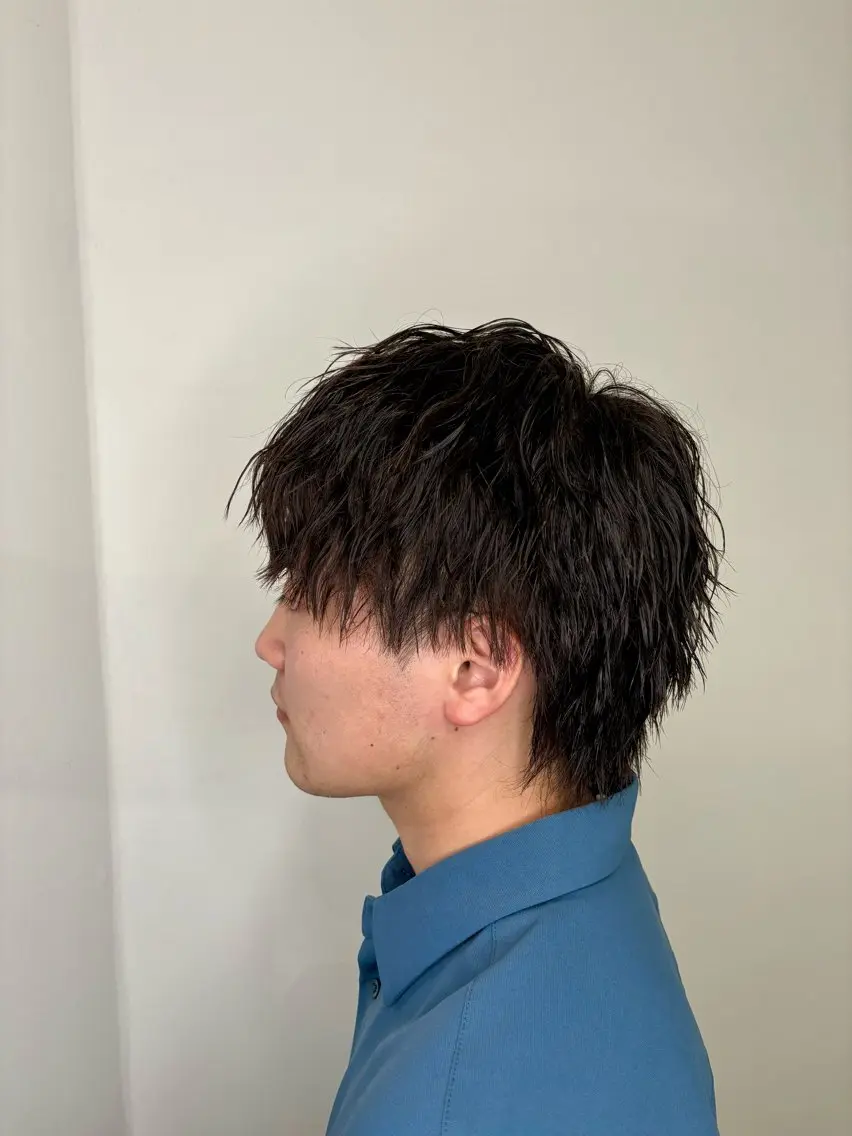 メンズ カット パーマ aDALil川越 😎AZUSAのヘアスタイル