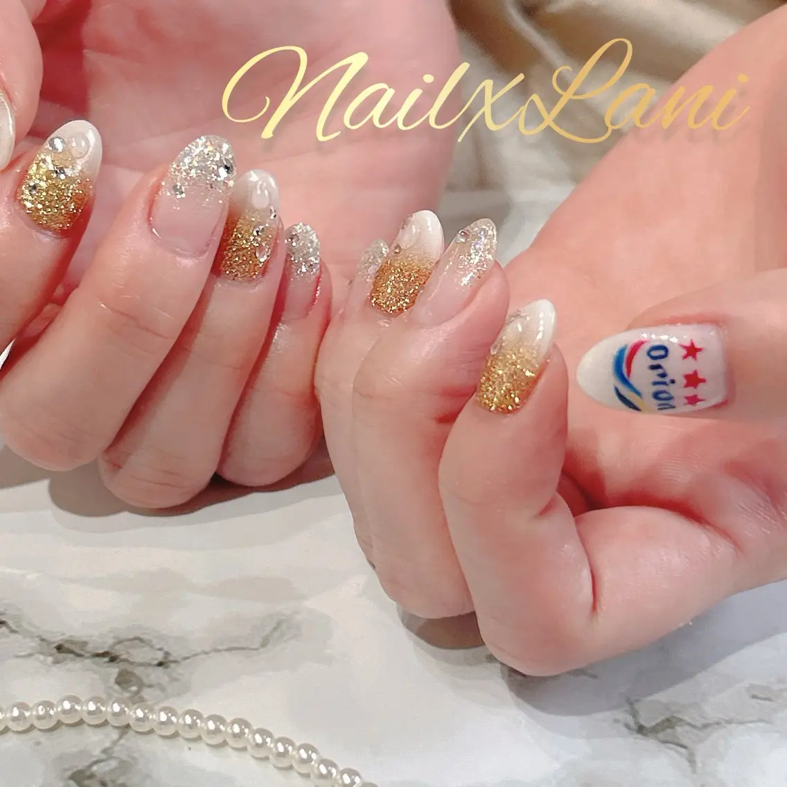 ネイル フットネイル ジェルネイル マグネットネイル パラジェル Nail×Lani 深爪矯正対応◎のネイルデザイン