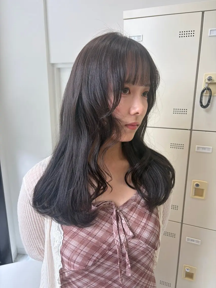 セミロング ヘアカラー 透明感color /ririkaのヘアスタイル