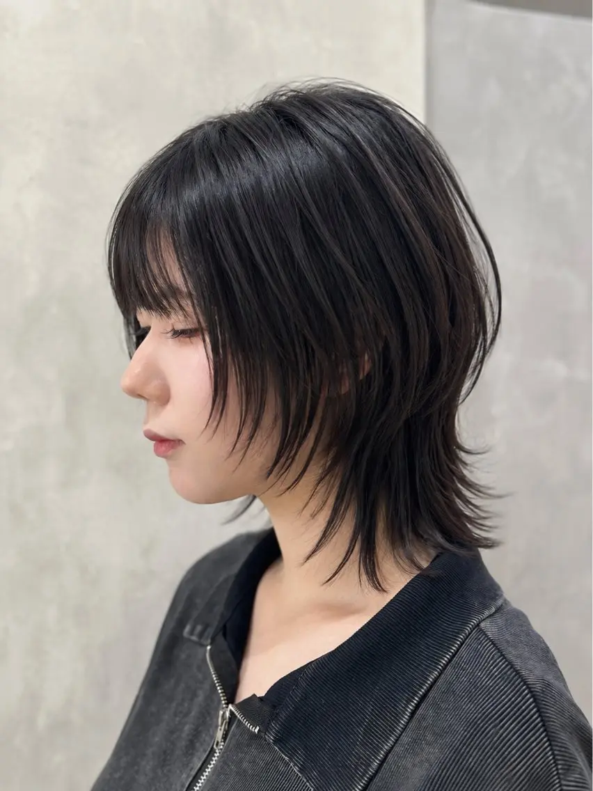 ミディアム ウルフカット ウルフカット/ レイヤー/大石晴也のヘアスタイル