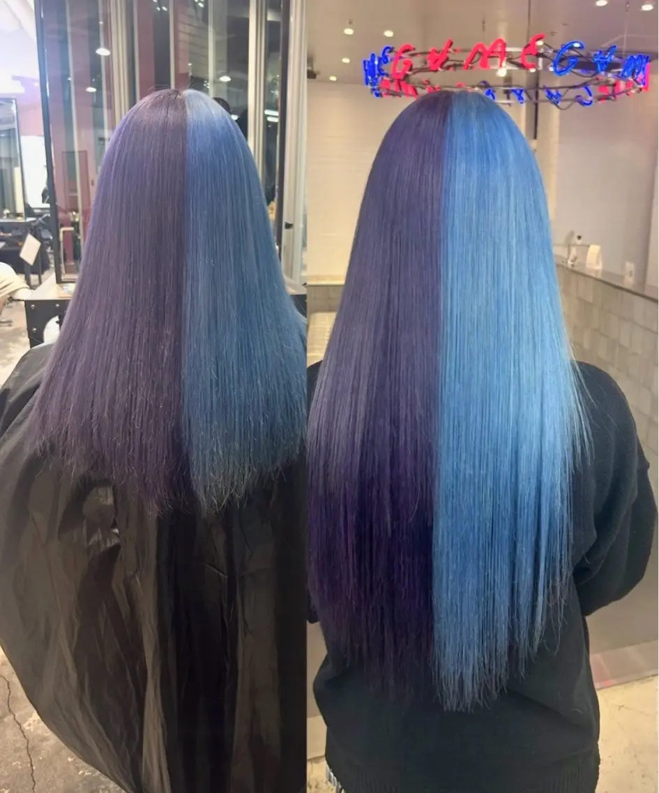 カラー ベージュカラー ブリーチ 抜きっぱなしブロンド ブロンド デザインカラー ヘアカラー エクステ MiRI💜地毛級 エクステ✖似合わせ技のヘアスタイル