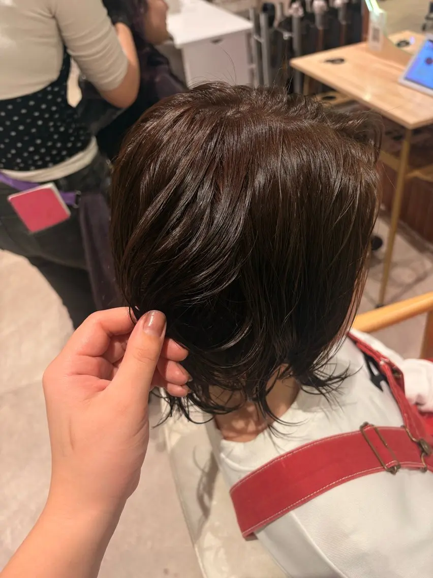 ショート カラー ブリーチ 透明感カラー ブリーチなしカラー ヘアカラー トリートメント 海外カラー カット/anju🌺のヘアスタイル