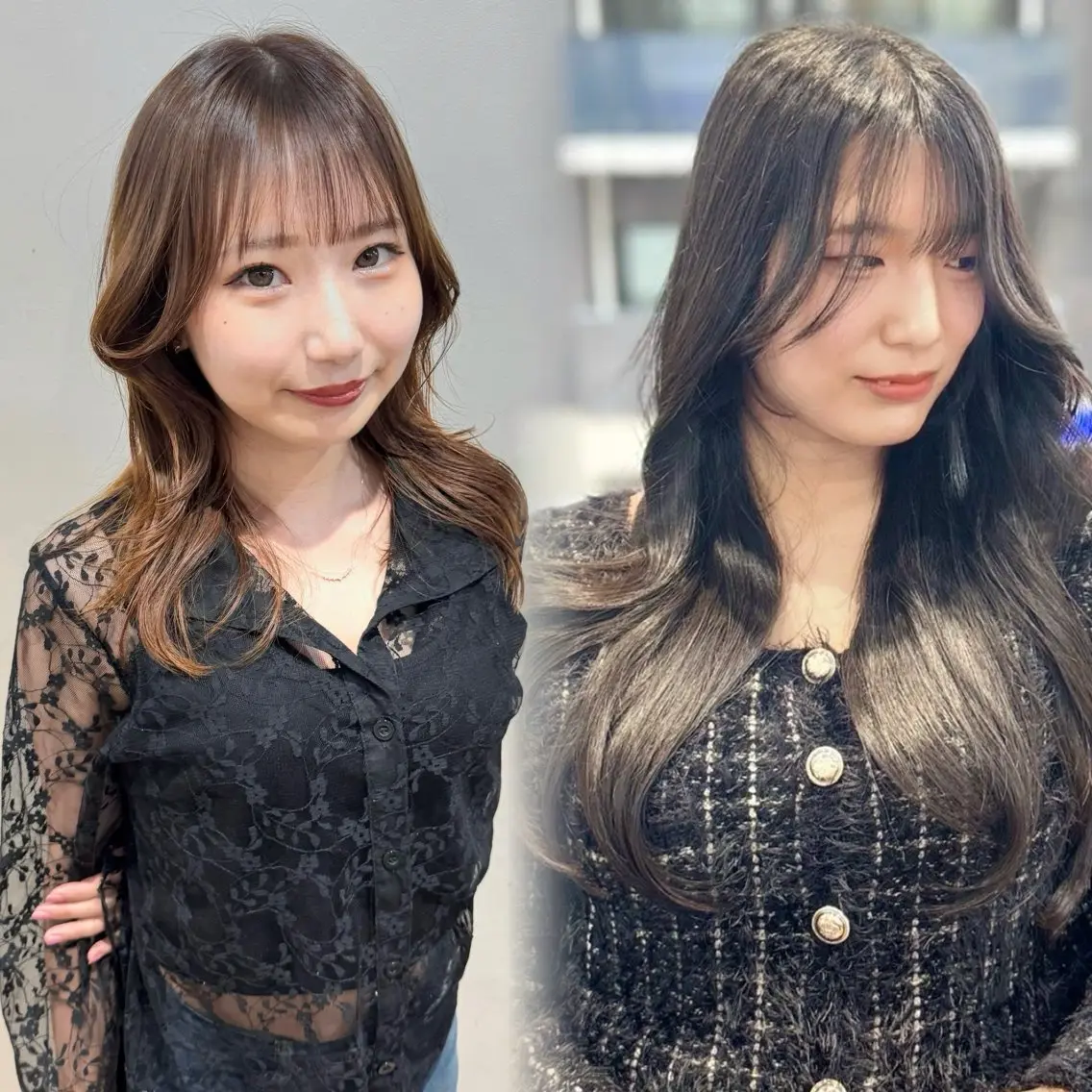 ロング カット ヘアカラー トリートメント 【韓国レイヤー】 MITSUI🇰🇷のヘアスタイル