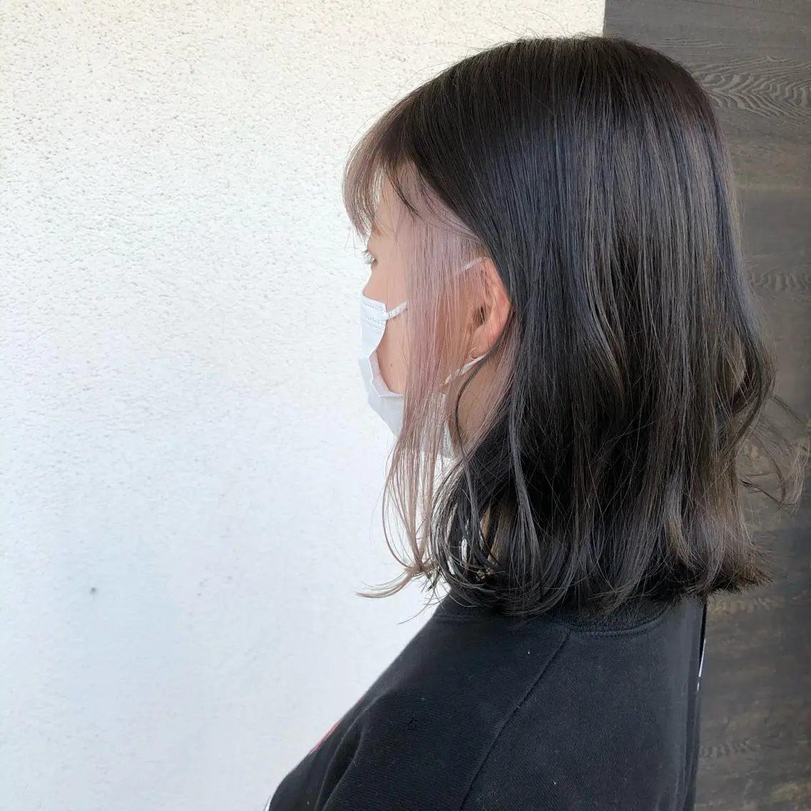 ミディアム カラー カット ヘアカラー トリートメント 長崎 洋平のヘアスタイル