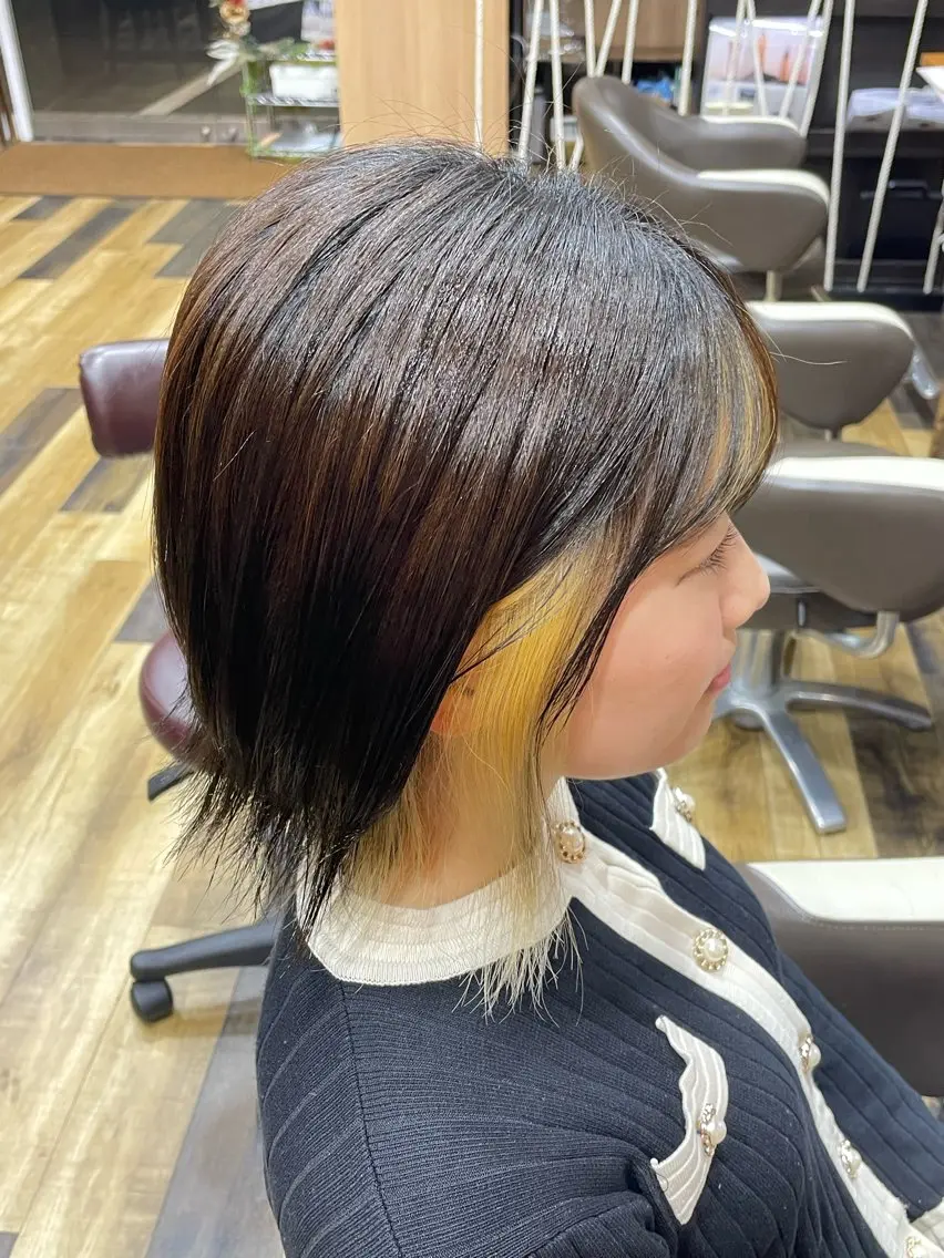 ショート カラー ヘアカラー トリートメント 山際勇策 /岐阜美容師のヘアスタイル
