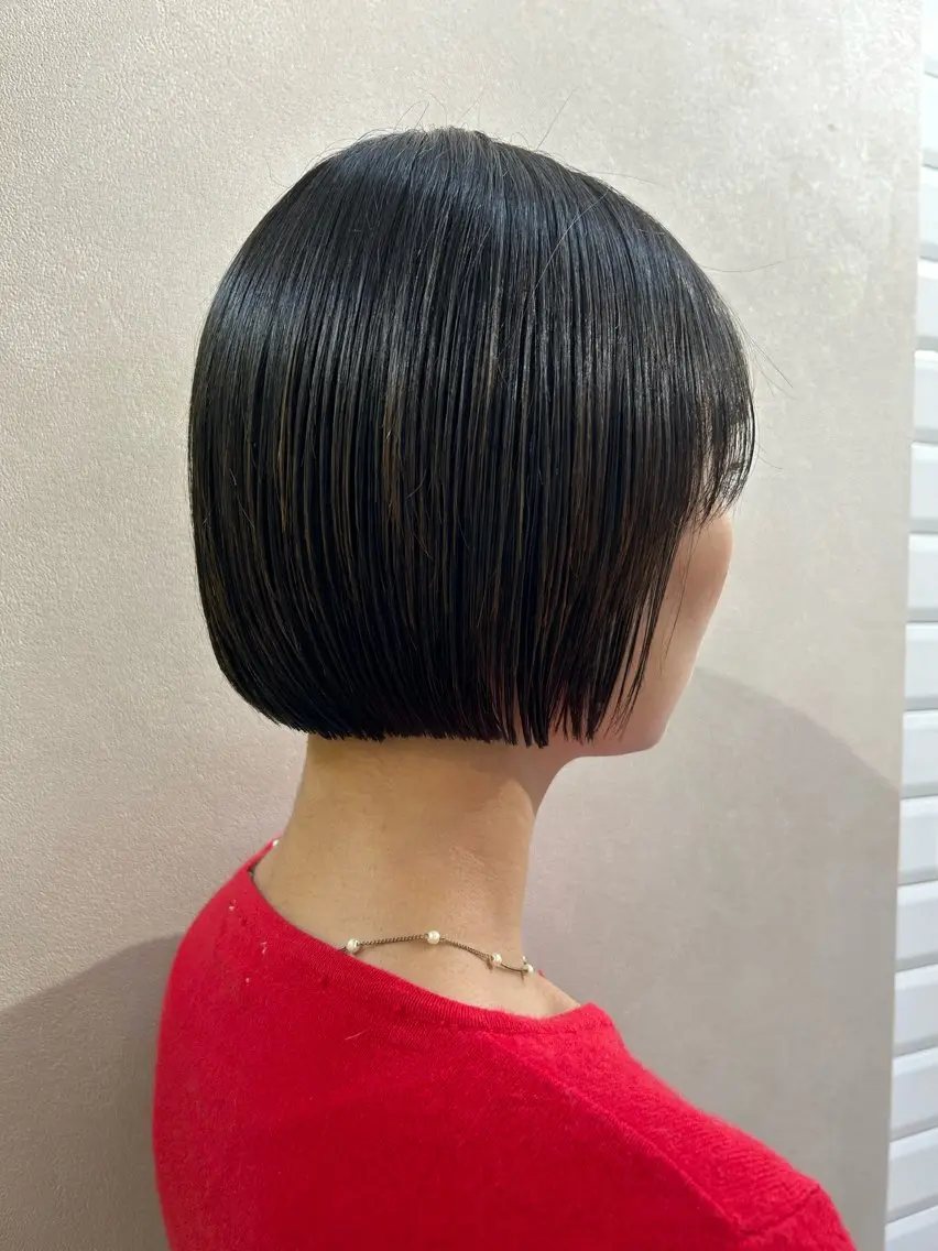 ショート ボブ カット トリートメント hubhair レイヤー/透明感のヘアスタイル