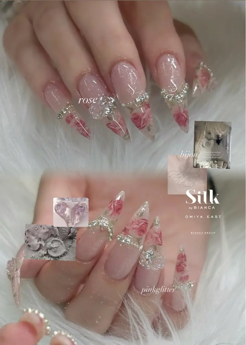 ネイル 🎀Silk by Bianca陽菜果のネイルデザイン
