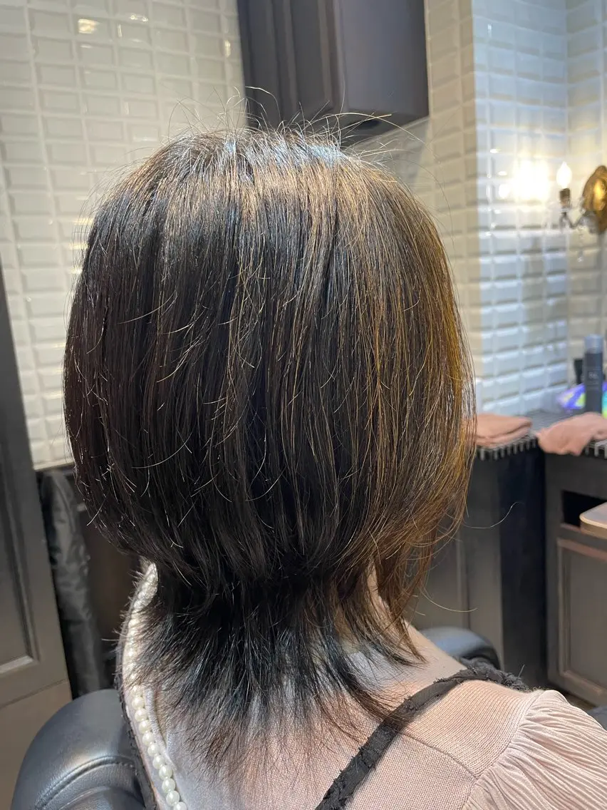 ミディアム Lupinus中田 パーマモデル募集中のヘアスタイル