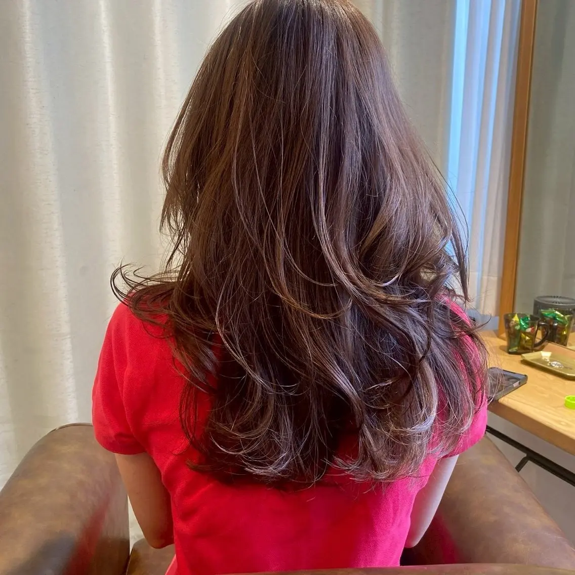 ロング カラー zina🎀レイヤー 大西美羽のヘアスタイル