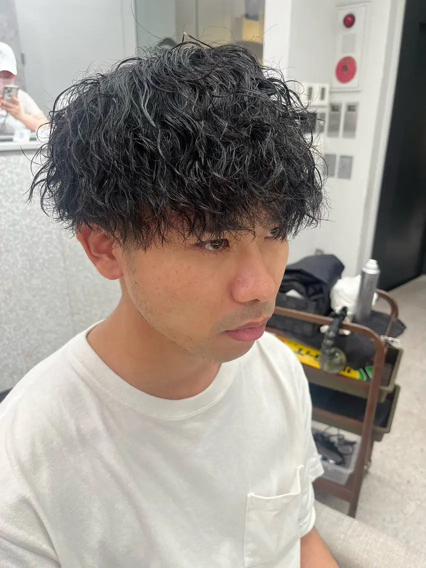 パーマ メンズ 🍐シャドウパーマ メンズ特化/守岡🍐のヘアスタイル