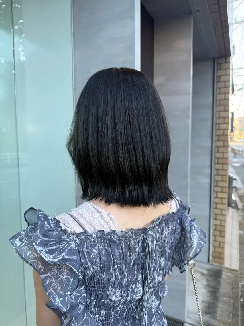 ミディアム ヘアカラー トリートメント qpulaあいみ 透明感カラーのヘアスタイル